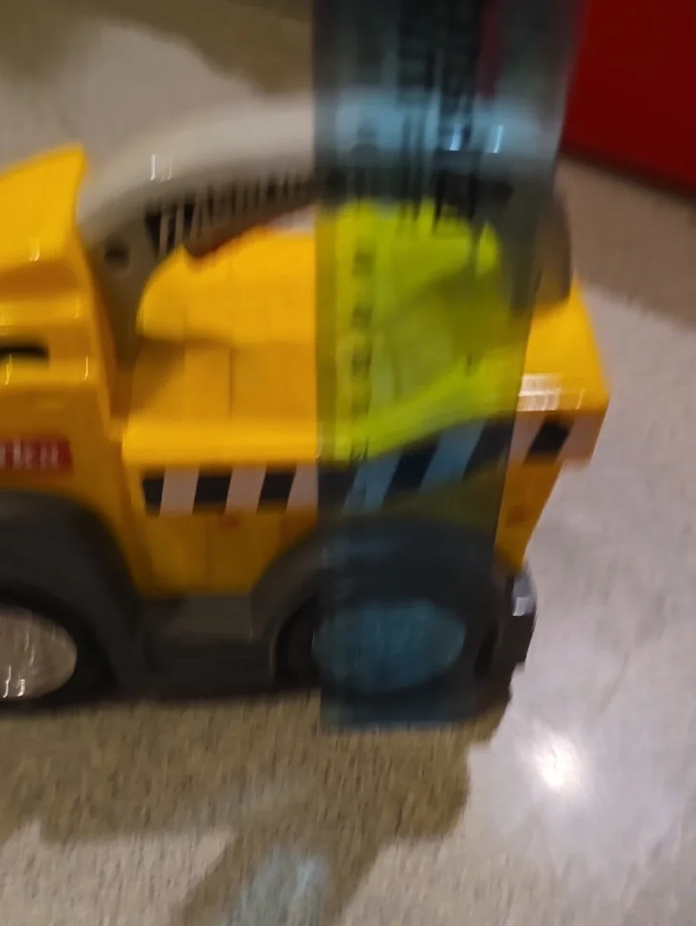 Tonka Yellow and Gray Handle Tow Truck Toy Freshligth Perfect For Trick Or Treat